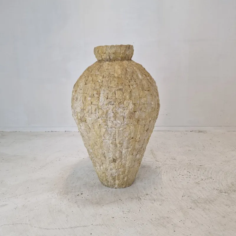 Pamono Large Mactan Stone or Fossil Stone Planter, 1980s> Planters And Jardiniere