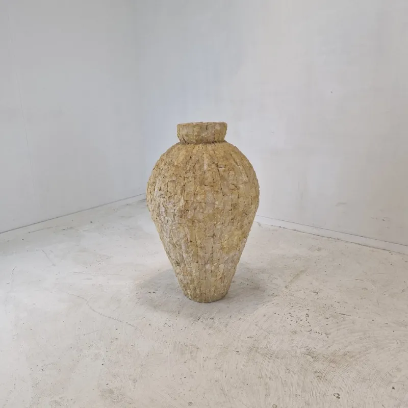 Pamono Large Mactan Stone or Fossil Stone Planter, 1980s> Planters And Jardiniere