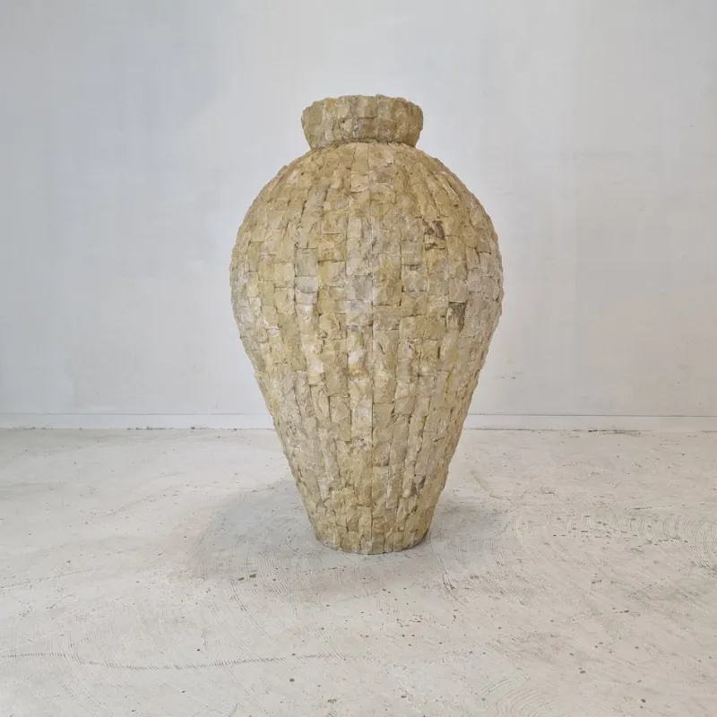 Pamono Large Mactan Stone or Fossil Stone Planter, 1980s> Planters And Jardiniere