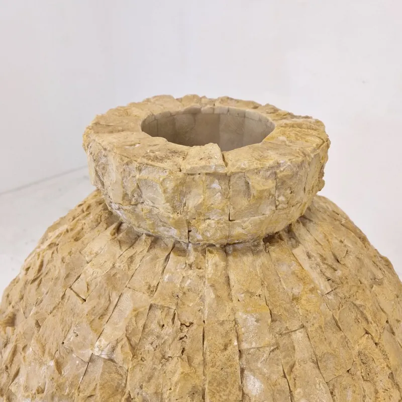 Pamono Large Mactan Stone or Fossil Stone Planter, 1980s> Planters And Jardiniere