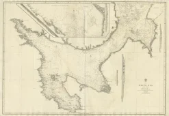 Pamono Large Map of the White Sea, 1854> Wall Decor