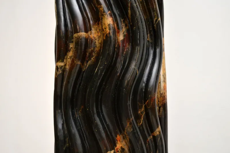 Pamono Large Marble Effect Columns, 1970, Set of 2> Pedestals And Columns