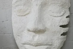 Pamono Large Mask, 1970s, Plaster><noscript><img width=