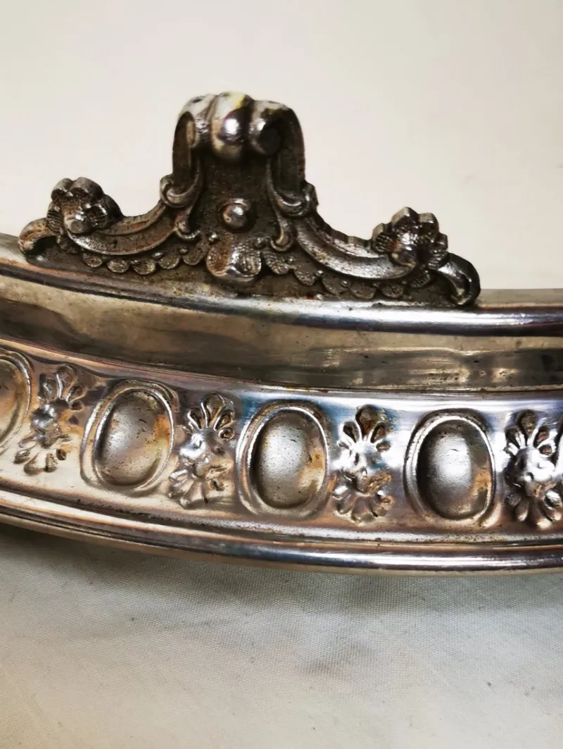 Pamono Large Metal and Porcelain Tray from Rörstrand, 1900s> Trays