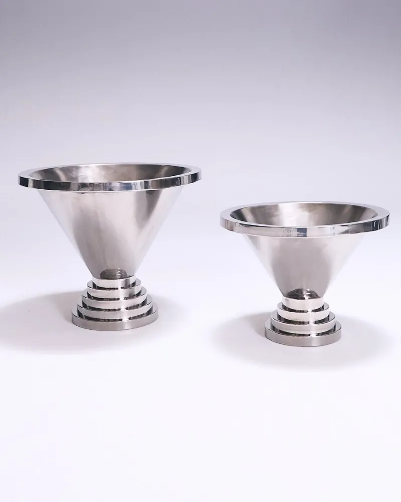 Pamono Large Metal Champagne Bucket, 2010s> Ice Buckets & Wine Coolers