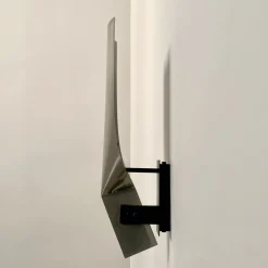 Pamono Large Metal Sconce in the style of Michel Boyer, France, 1970s