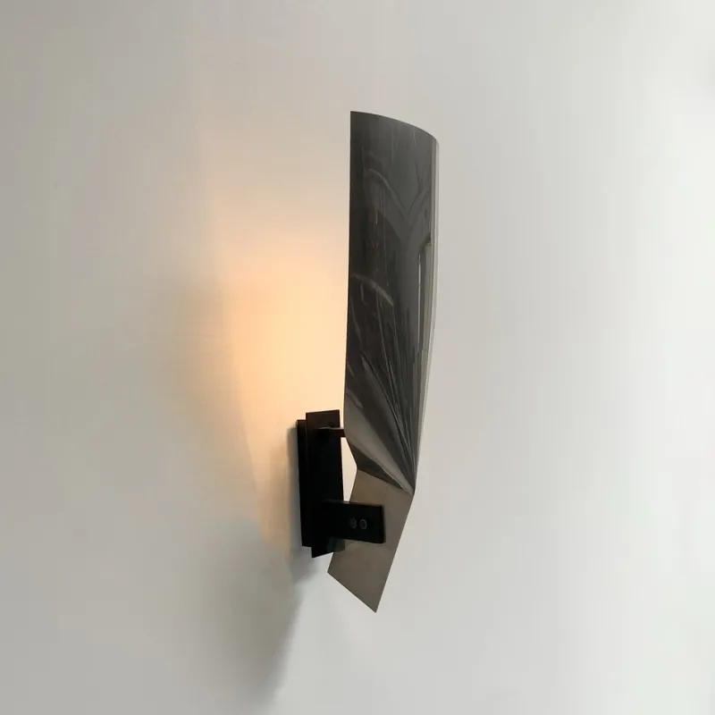 Pamono Large Metal Sconce in the style of Michel Boyer, France, 1970s
