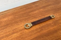 Pamono Large Mid-Century Brass and Teak Bottle Opener, 1960s><noscript><img width=