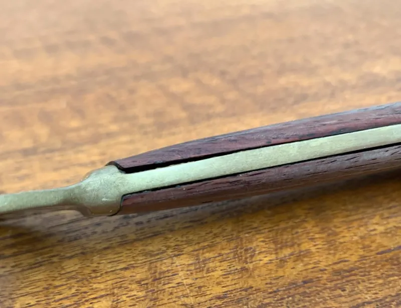 Pamono Large Mid-Century Brass and Teak Bottle Opener, 1960s> Dinnerware Accessories