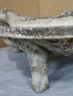 Pamono Large Mid-Century Composite Stone Clam Shell Planter, 1950s><noscript><img width=