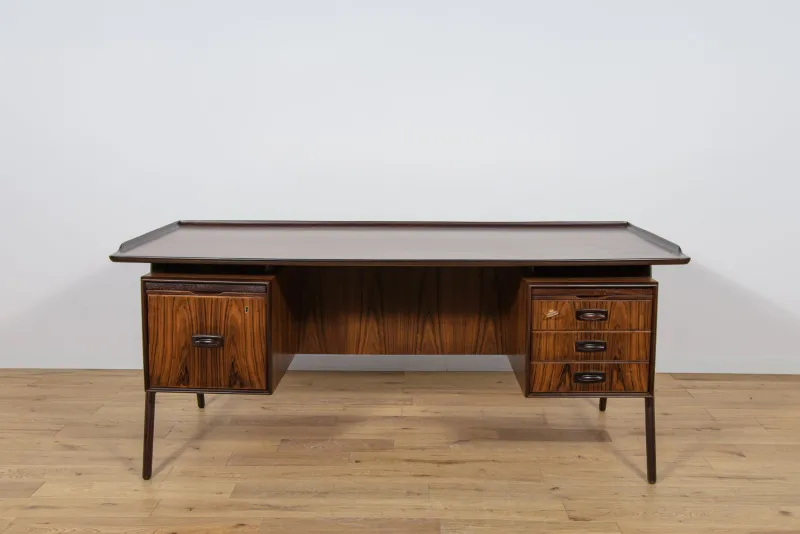 Pamono Large Mid-Century Freestanding Rosewood Desk, Denmark, 1960s> Desks