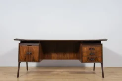 Pamono Large Mid-Century Freestanding Rosewood Desk, Denmark, 1960s><noscript><img width=