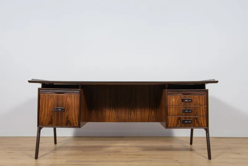 Pamono Large Mid-Century Freestanding Rosewood Desk, Denmark, 1960s> Desks