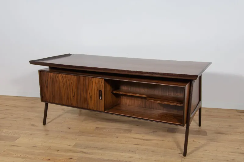 Pamono Large Mid-Century Freestanding Rosewood Desk, Denmark, 1960s> Desks