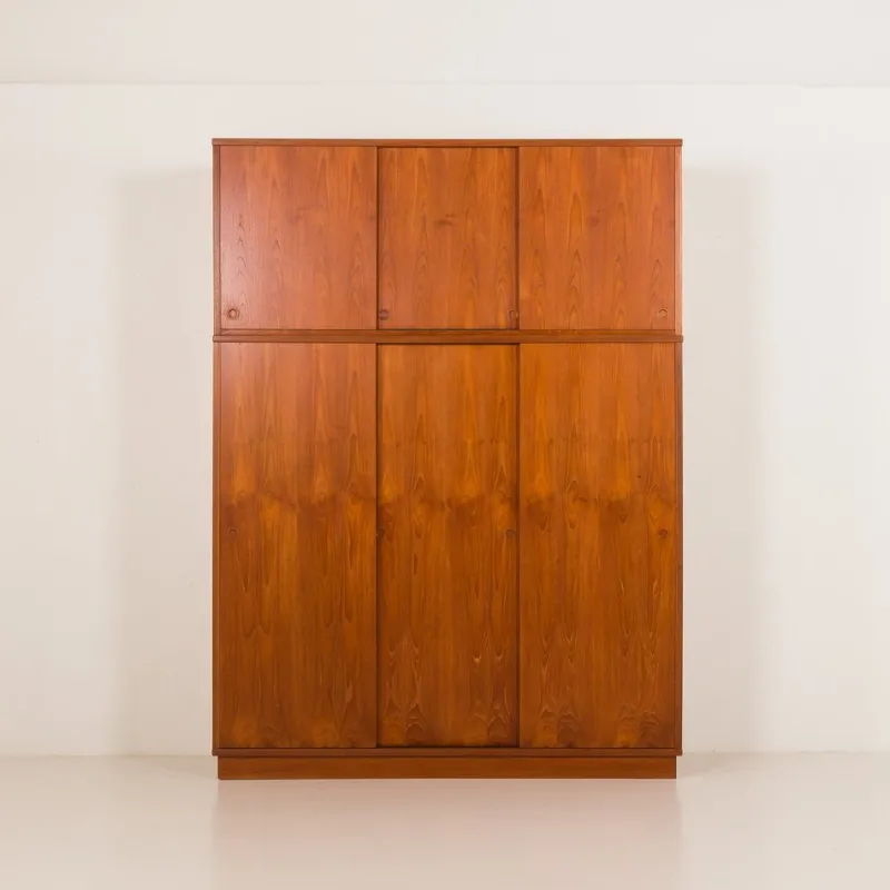 Sale Pamono Large Mid-Century Modern Danish Teak Wardrobe, 1960s