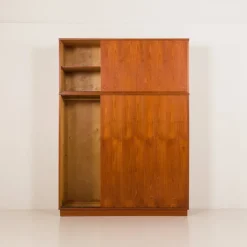 Sale Pamono Large Mid-Century Modern Danish Teak Wardrobe, 1960s