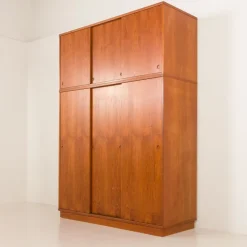 Sale Pamono Large Mid-Century Modern Danish Teak Wardrobe, 1960s