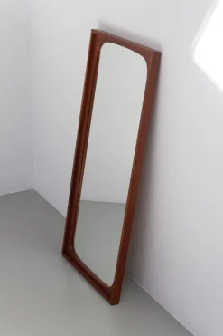 Pamono Large Mid-Century Modern Danish Teak Mirror, 1960s