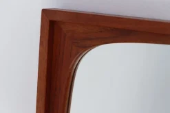 Pamono Large Mid-Century Modern Danish Teak Mirror, 1960s