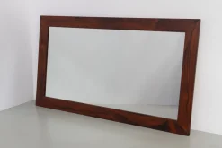 Best Pamono Large Mid-Century Modern Rosewood Mirror, Denmark, 1970s