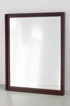 Outlet Pamono Large Mid-Century Modern Rosewood Mirror, Denmark, 1960s