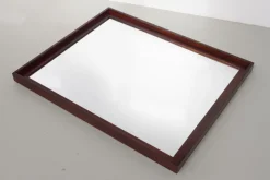 Outlet Pamono Large Mid-Century Modern Rosewood Mirror, Denmark, 1960s