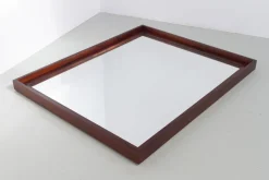 Outlet Pamono Large Mid-Century Modern Rosewood Mirror, Denmark, 1960s