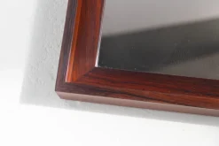 Outlet Pamono Large Mid-Century Modern Rosewood Mirror, Denmark, 1960s