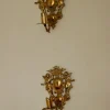 Best Pamono Large Mid-Century Swedish Brass Sconces, Set of 2