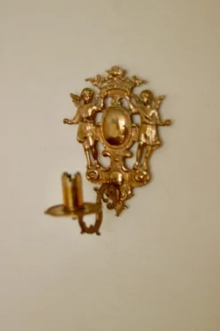 Best Pamono Large Mid-Century Swedish Brass Sconces, Set of 2