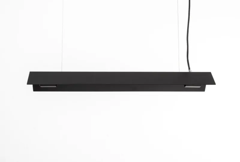 Pamono Large Misalliance Ral Jet Black Suspended Light by Lexavala
