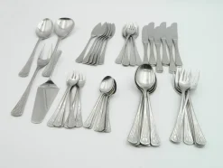 Pamono Large Model 9100 Charleston Nicro 18/10 Stainless Steel Cutlery from Berndorf, Austria, Set of 46><noscript><img width=