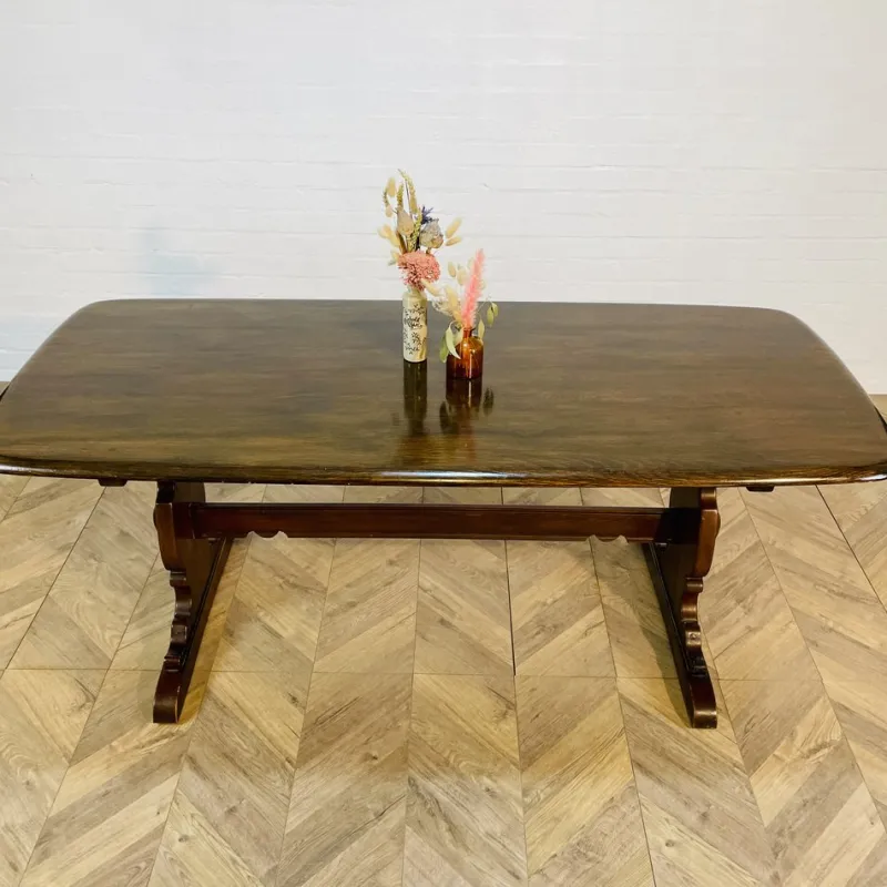 Sale Pamono Large Model 419 Refectory Dining Table by Lucian Ercolani for Ercol, 1960s