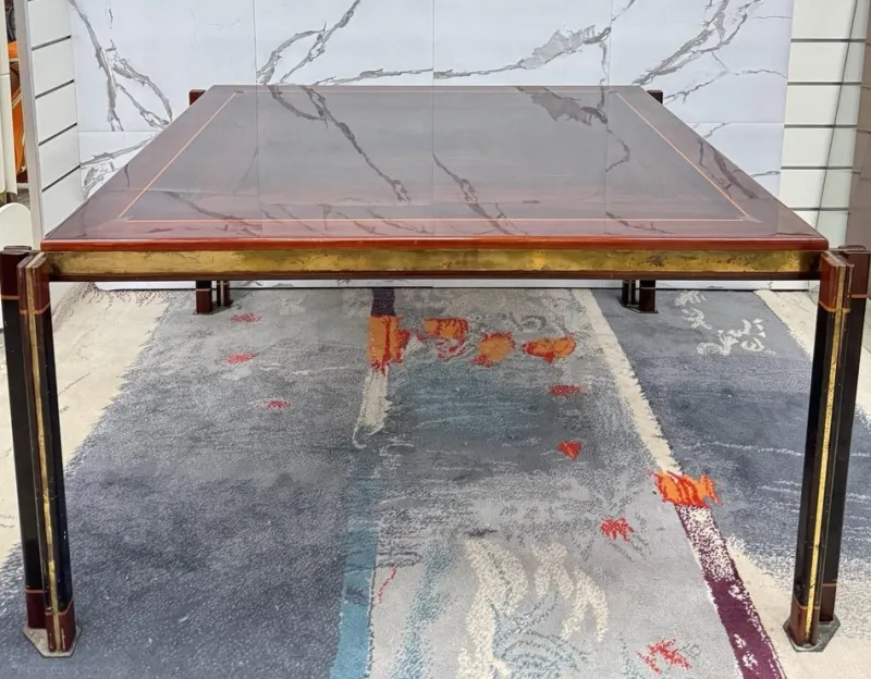 Clearance Pamono Large Modern Dining Table by Paolo Barracchia for Roman Deco, 1970s