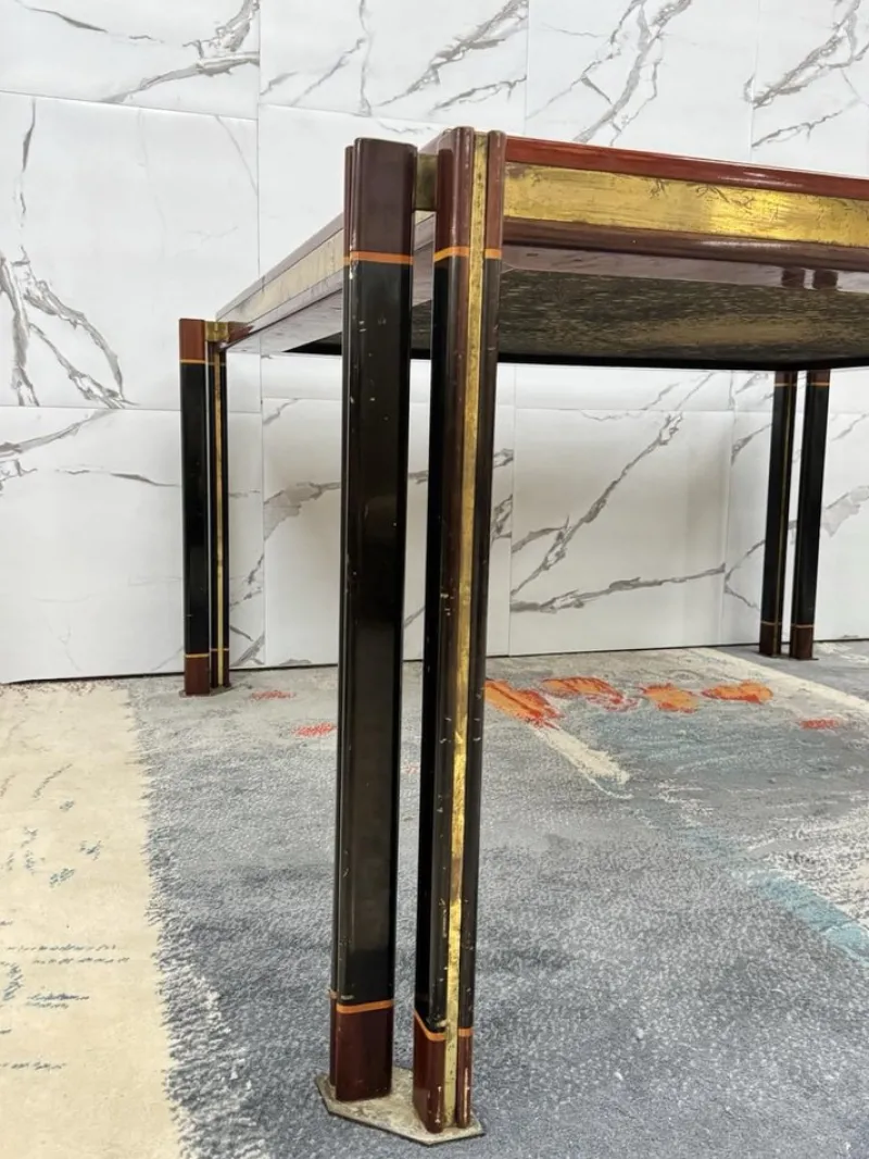 Clearance Pamono Large Modern Dining Table by Paolo Barracchia for Roman Deco, 1970s
