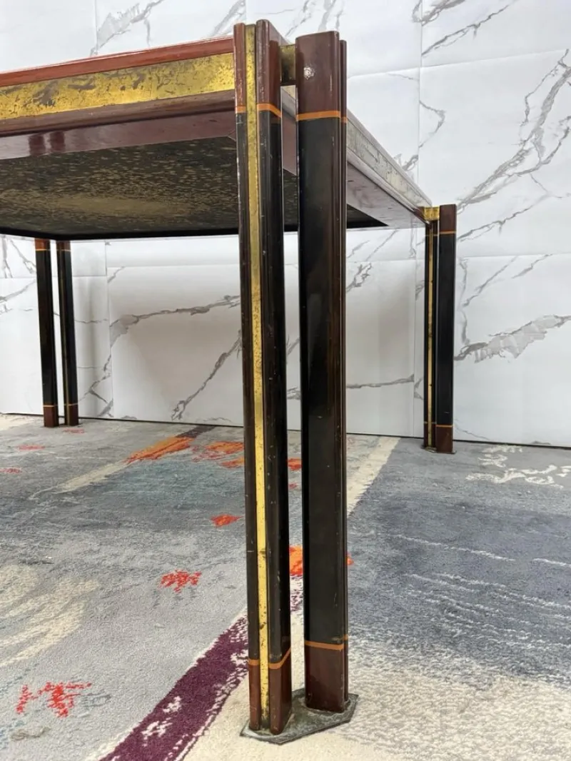 Clearance Pamono Large Modern Dining Table by Paolo Barracchia for Roman Deco, 1970s