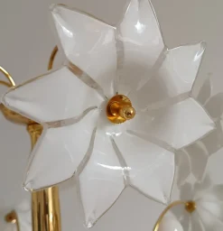 Hot Pamono Large Murano Flower Floor Lamp, Italy, 1970s