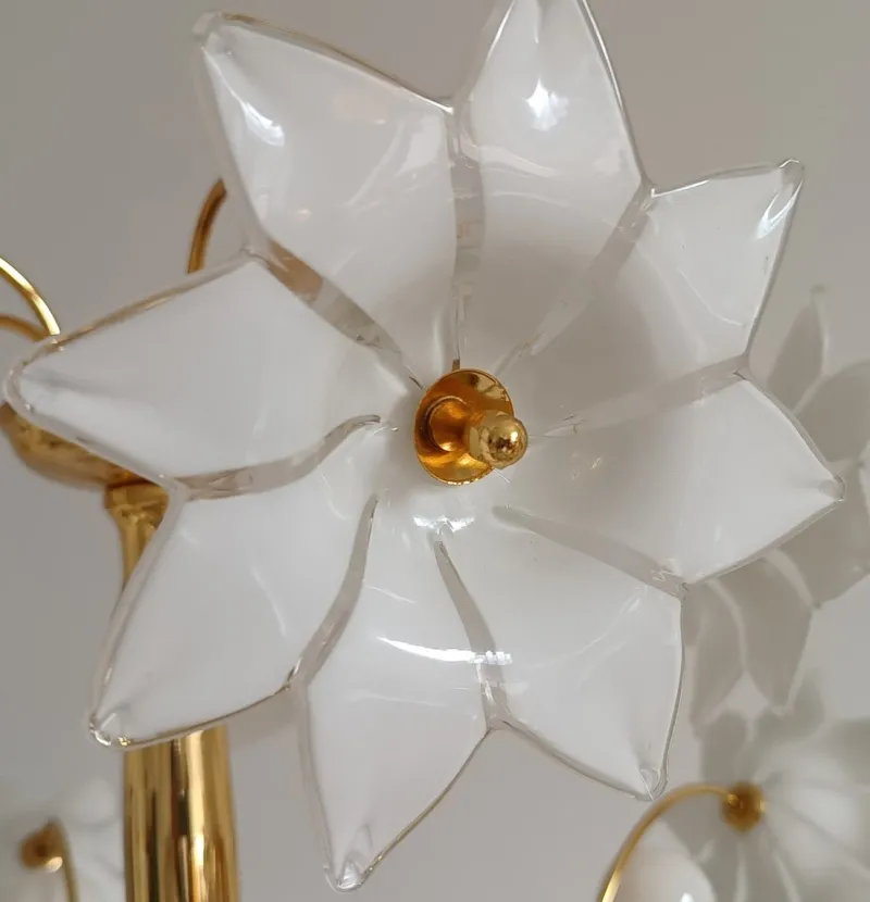 Hot Pamono Large Murano Flower Floor Lamp, Italy, 1970s