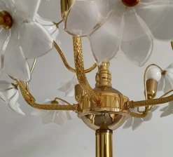 Hot Pamono Large Murano Flower Floor Lamp, Italy, 1970s