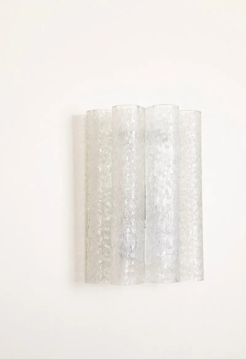 Pamono Large Murano Glass Wall Sconces attributed to Doria, Germany, 1960s, Set of 2> Wall Lights & Sconces