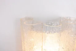 Pamono Large Murano Glass Wall Sconces attributed to Doria, Germany, 1960s, Set of 2><noscript><img width=