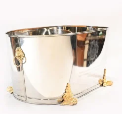 Pamono Large Napoleon Bonaparte Silver Plate Champagne Bucket><noscript><img width=