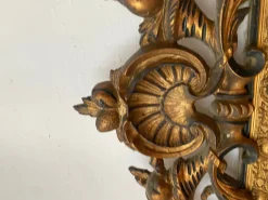 Pamono Large Napoleon III Mirror in Black and Gold Wood><noscript><img width=