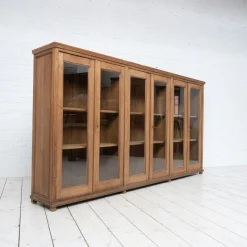 Sale Pamono Large Oak Display Case, Early 20th Century