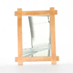 Pamono Large Oak Mirror, 1970s> Mirrors