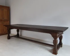 Outlet Pamono Large Oak Refectory Dining Table