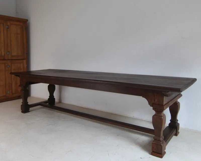 Outlet Pamono Large Oak Refectory Dining Table