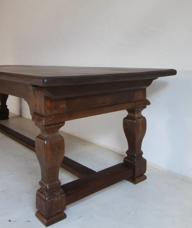 Outlet Pamono Large Oak Refectory Dining Table