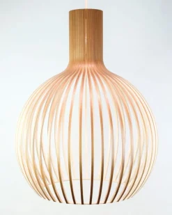 Pamono Large Octo 4240 Pendant in Birch Wood by Seppo Koho for Secto Design> Ceiling Lights