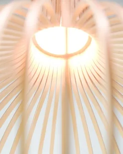 Pamono Large Octo 4240 Pendant in Birch Wood by Seppo Koho for Secto Design><noscript><img width=